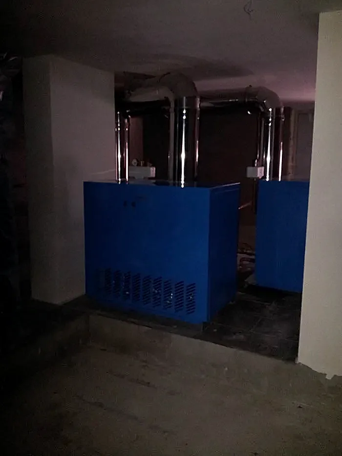 Процесс отопления частного дома под ключ - спарка котлов