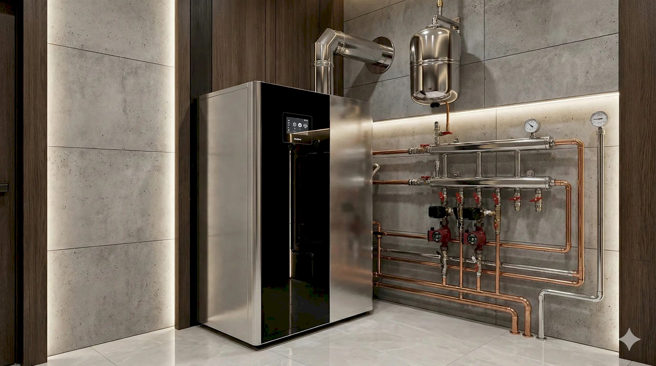 Котел с атмосферной горелкой