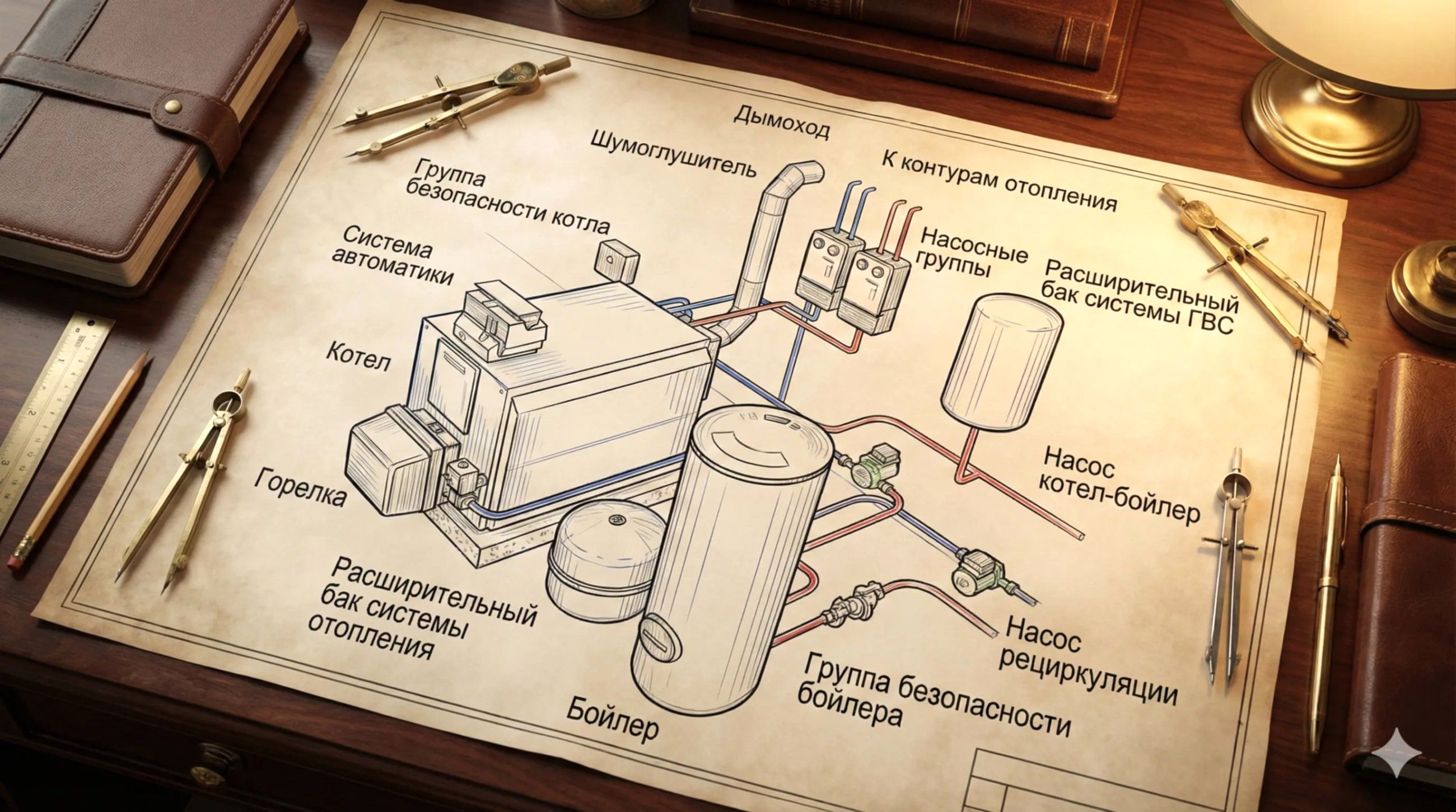 Состав оборудования котельной