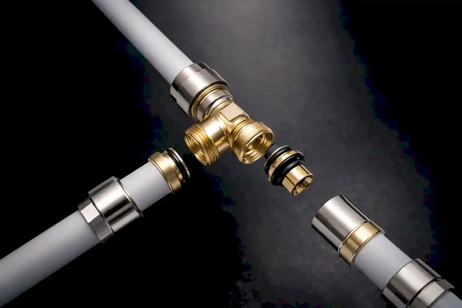 Соединение зажимным фитингом