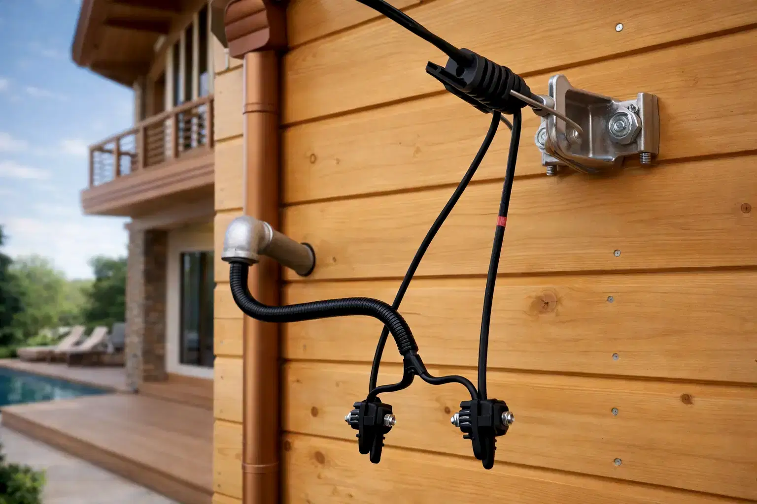 Воздушная схема подключения