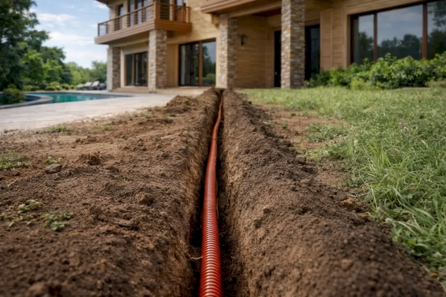 Подземная схема подключения