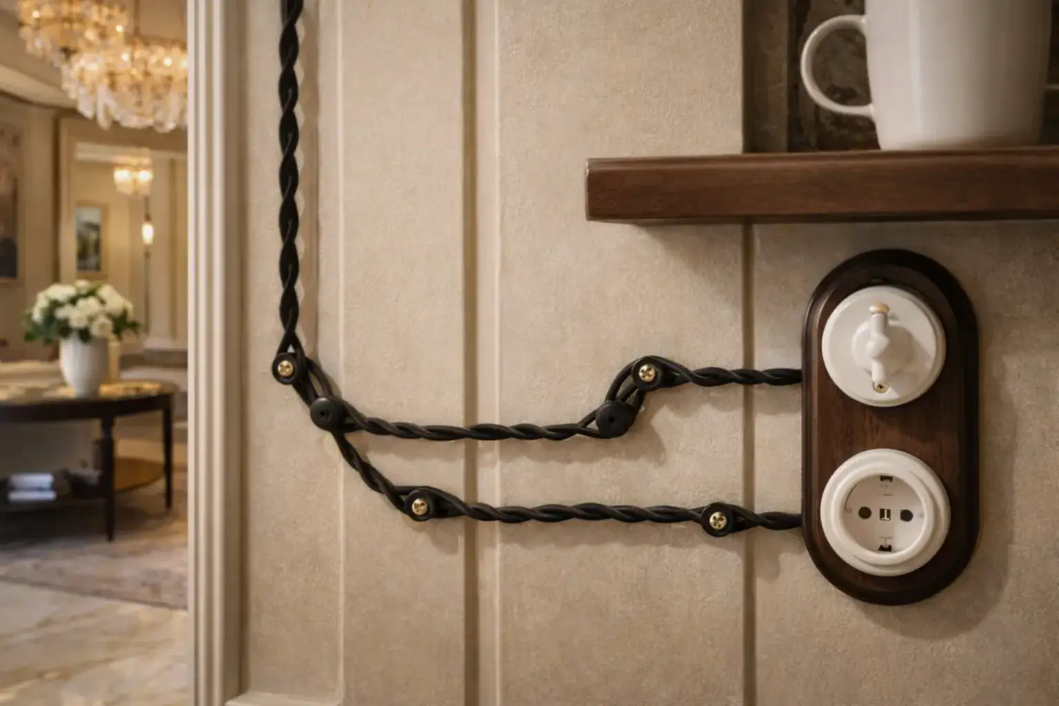 Ретро проводка в каркасном доме