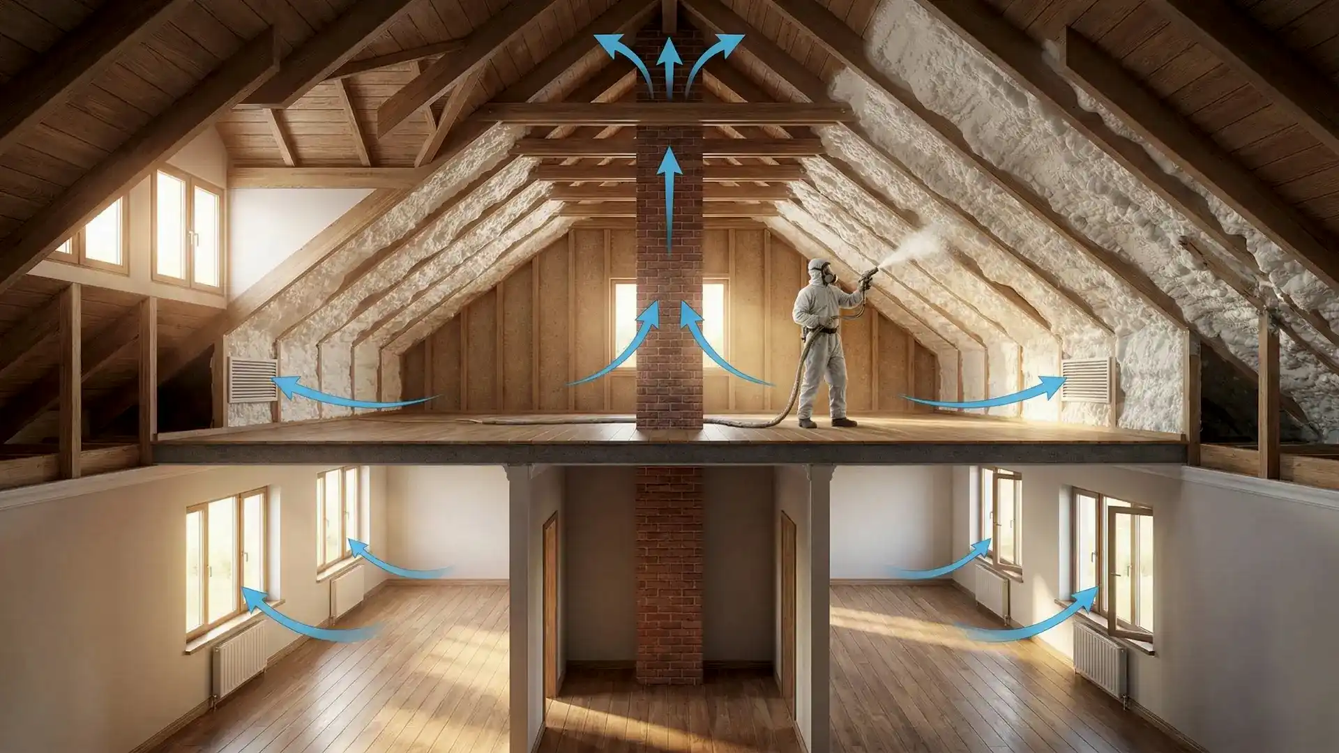 Пассивная вентиляция в деревянном доме