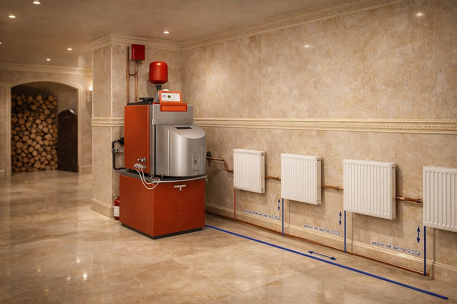 Естественная циркуляция теплоносителя