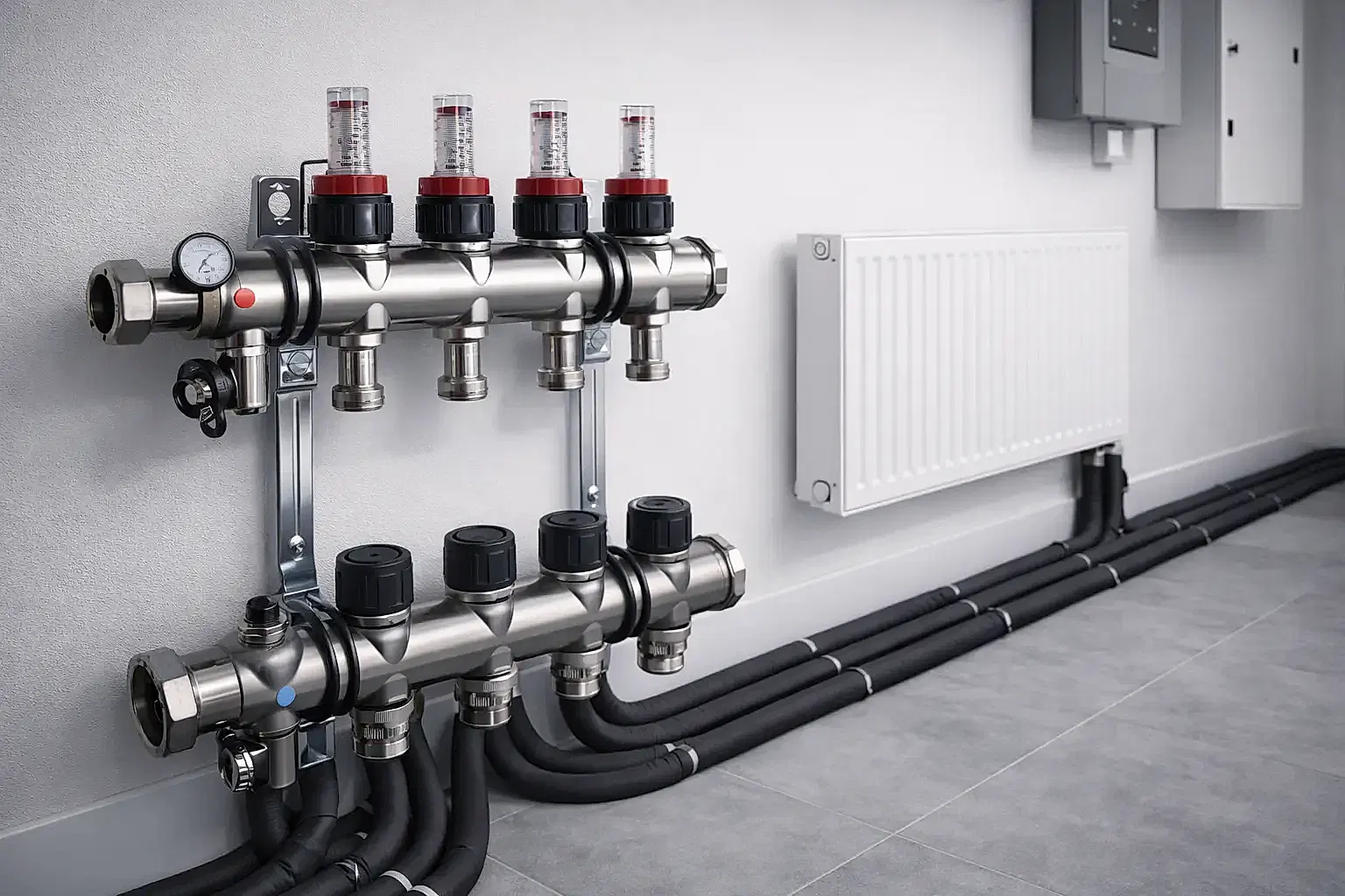 Коллектор системы отопления