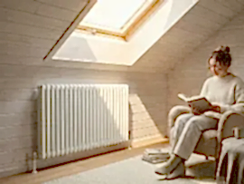 отопление в деревянном доме - открыто