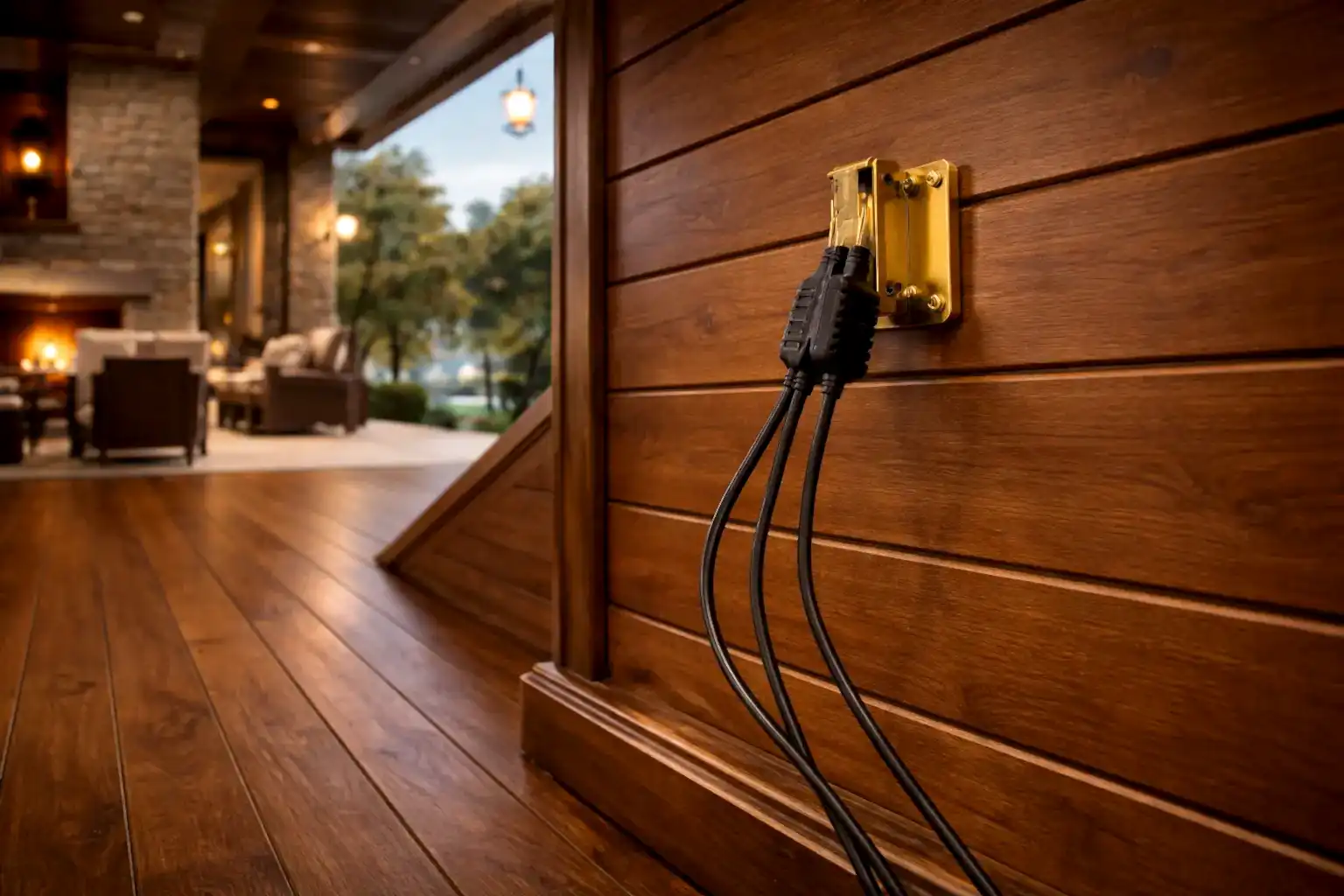 Ввод питающего кабеля