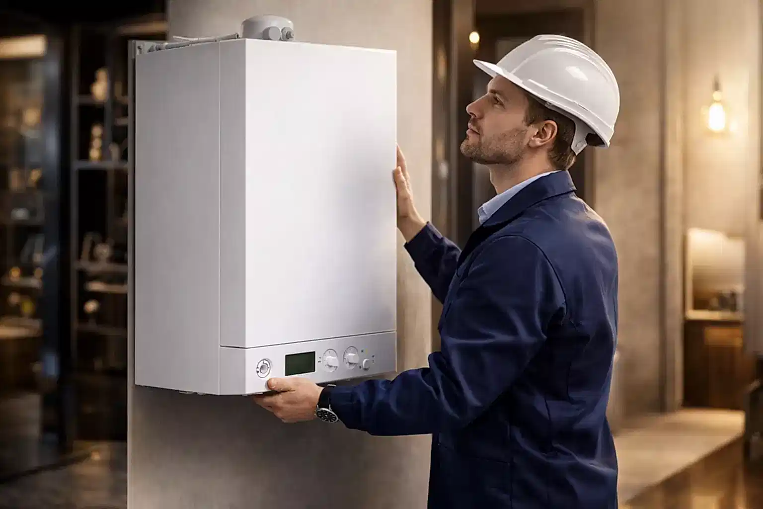 Установка котла