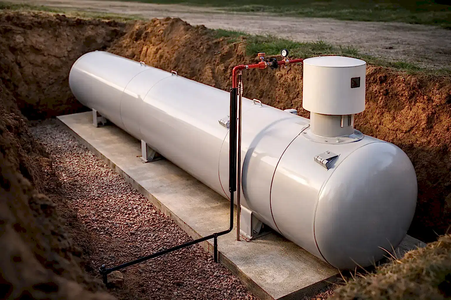 Отопление дома от газгольдера