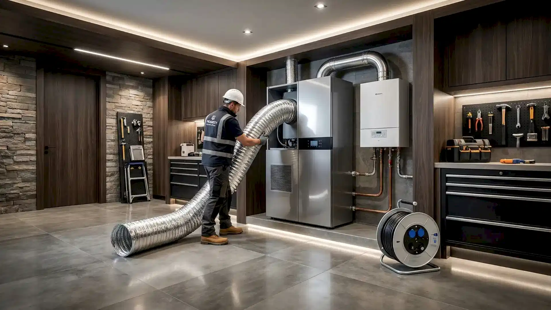 Монтаж вентиляции каркасного дома