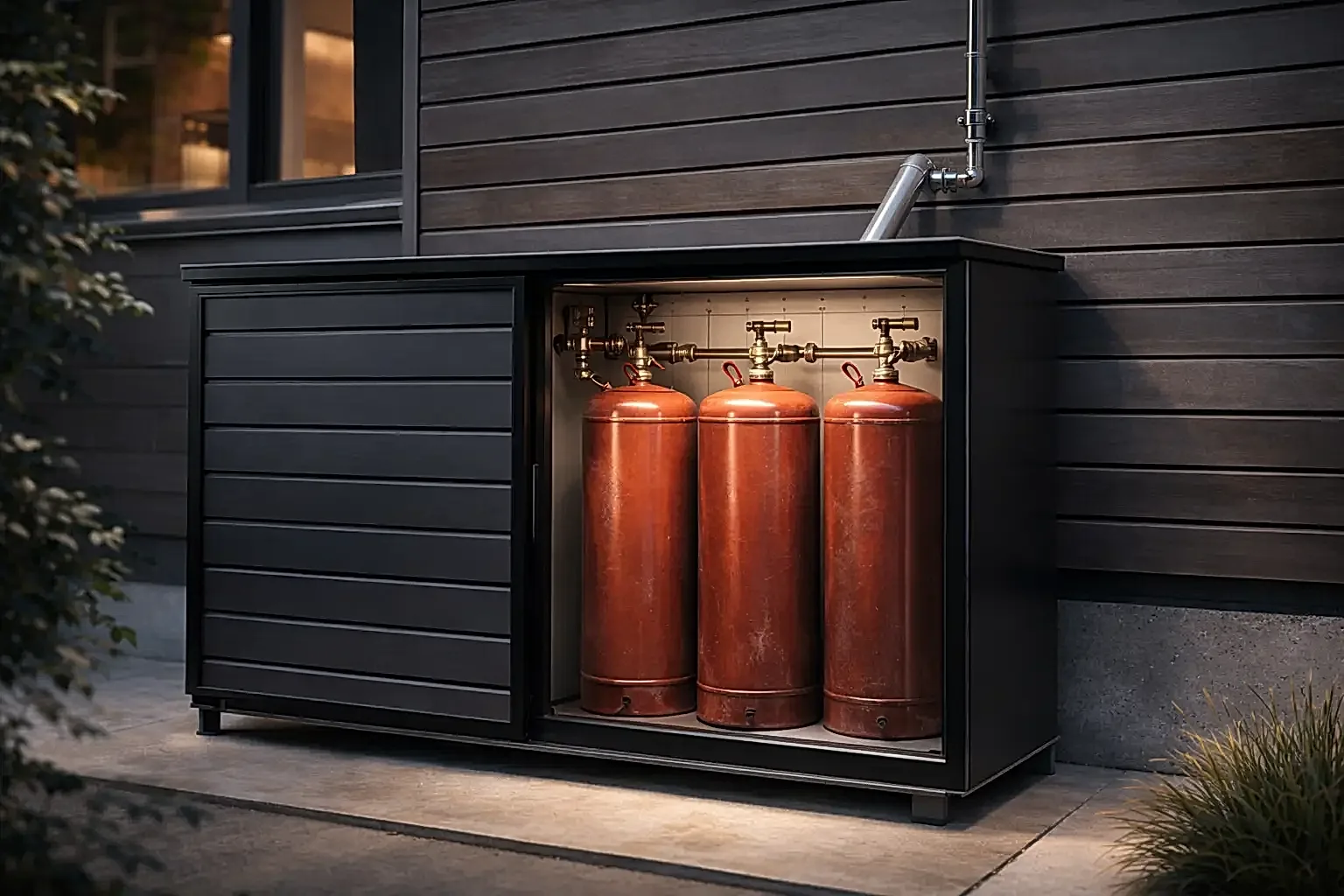 Отопление частного дома от балонов