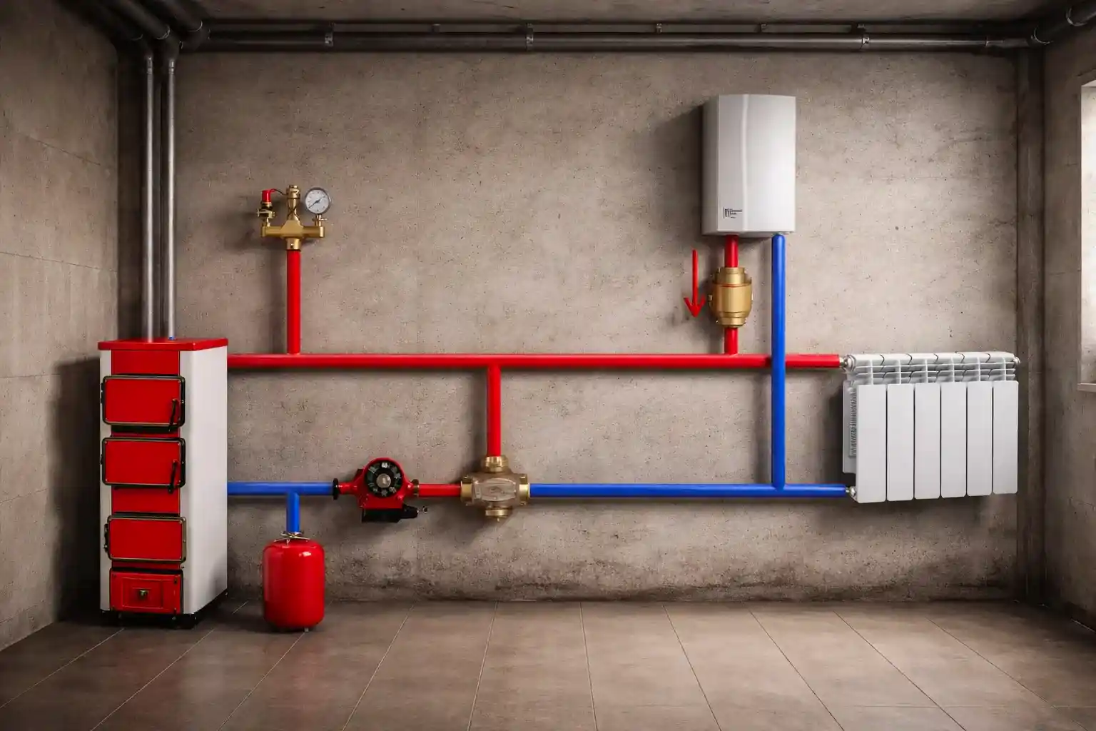 Комбинированное отопление частного дома