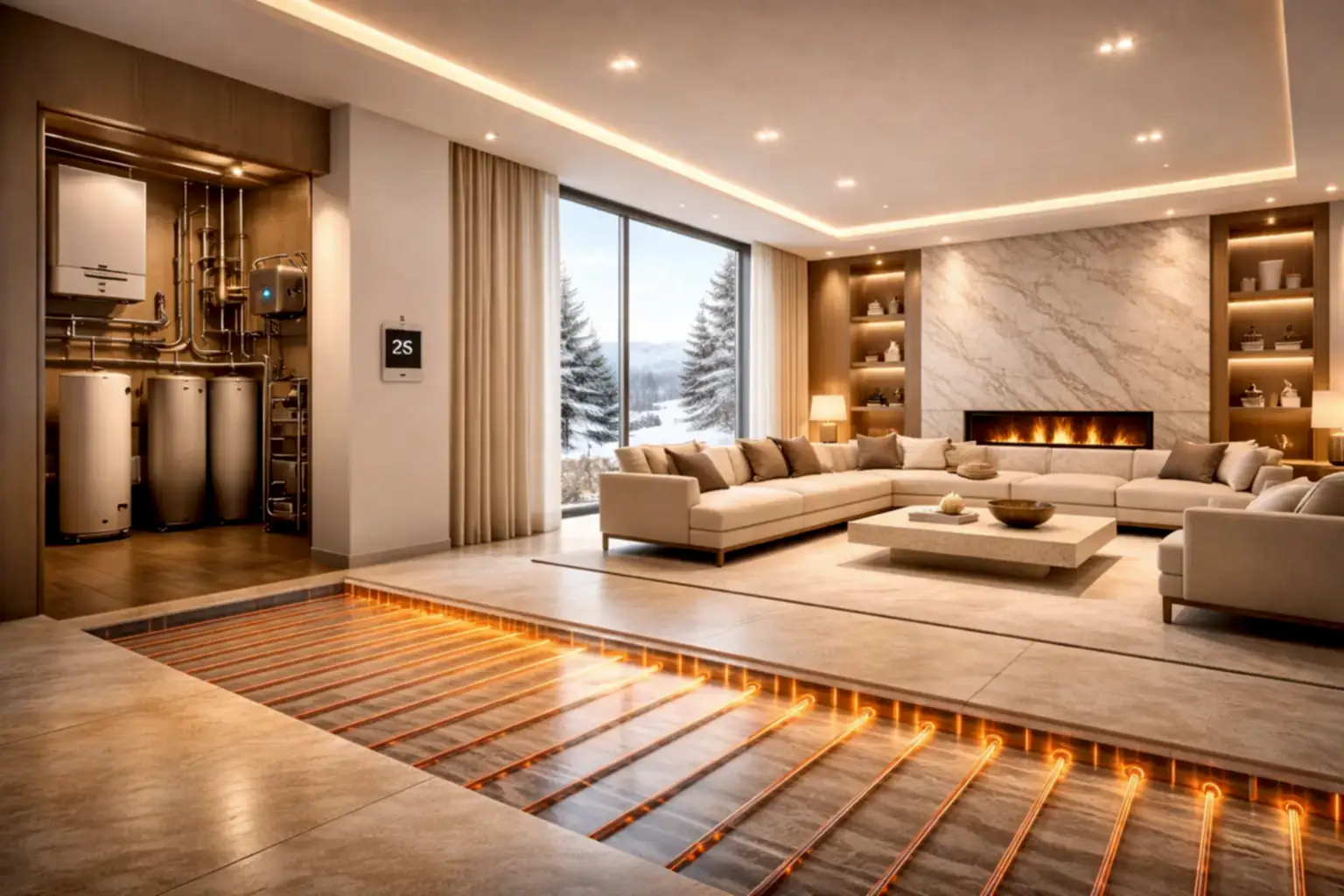 Монтаж отопления в частном доме