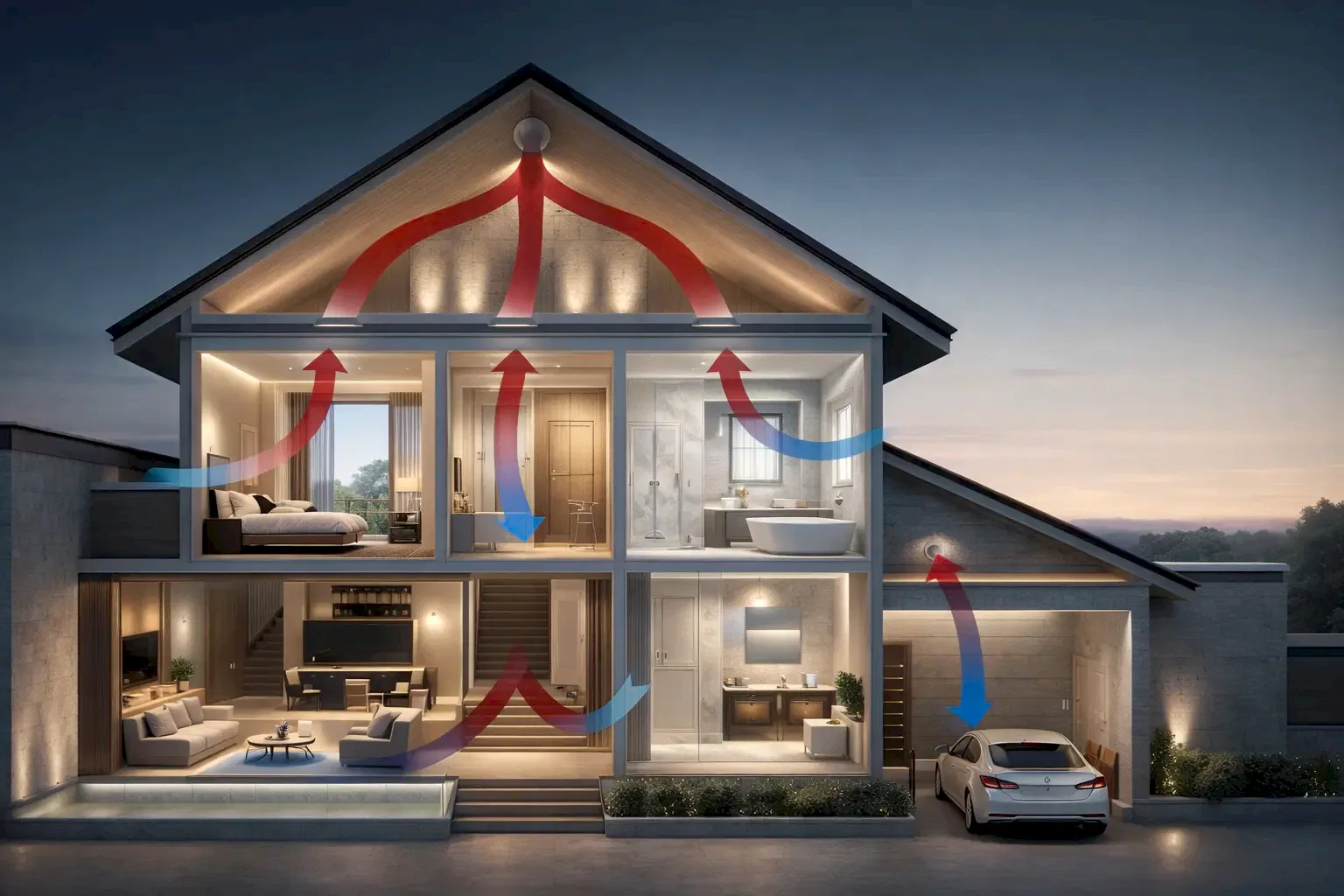 Естественная вентиляция частного дома