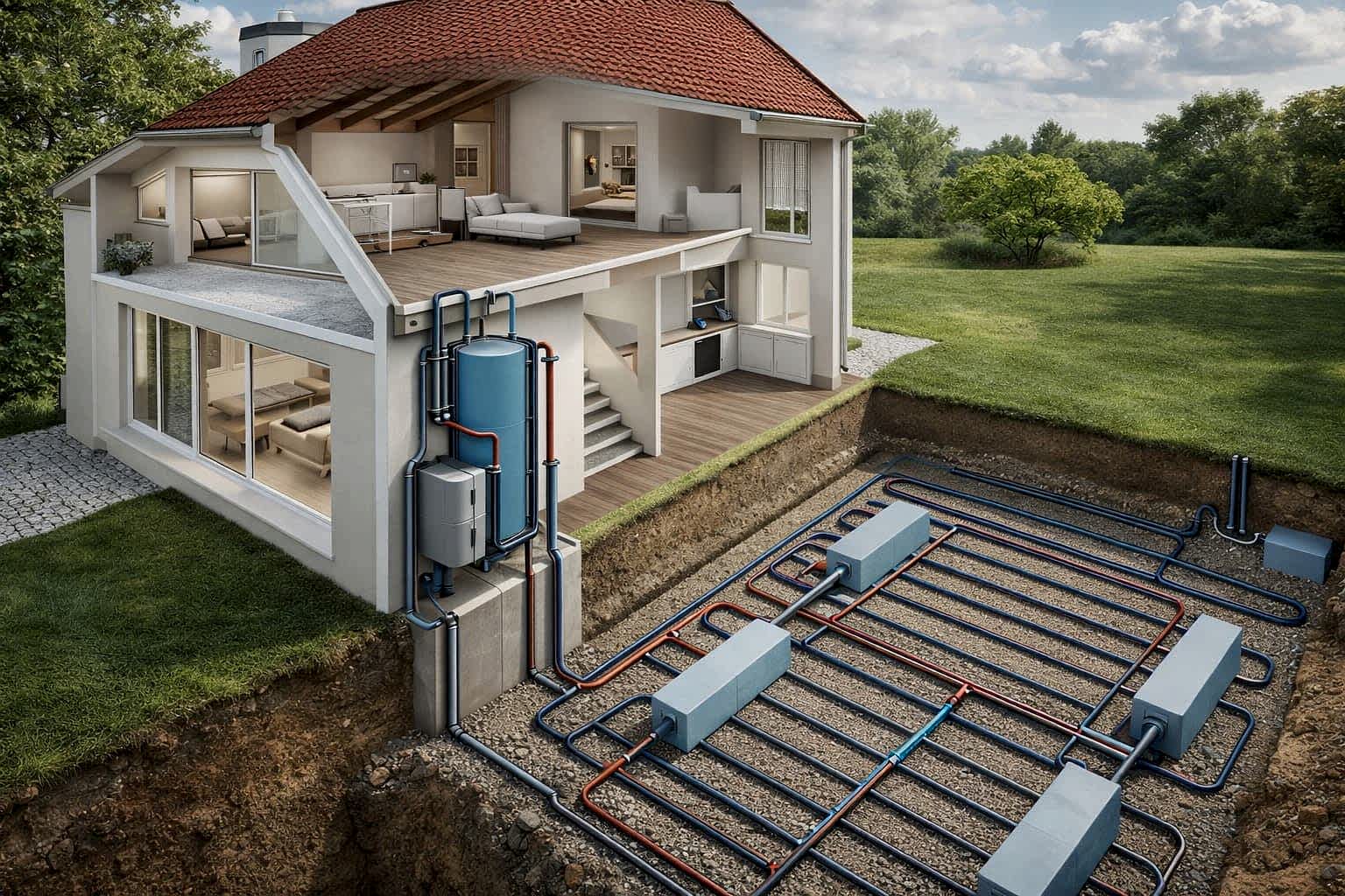 Отопление частного дома тепловым насосом