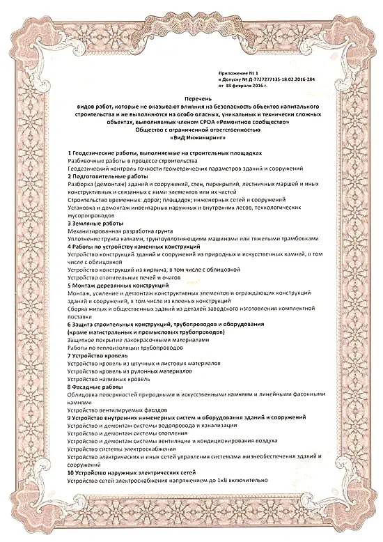 Допуск СРО 2