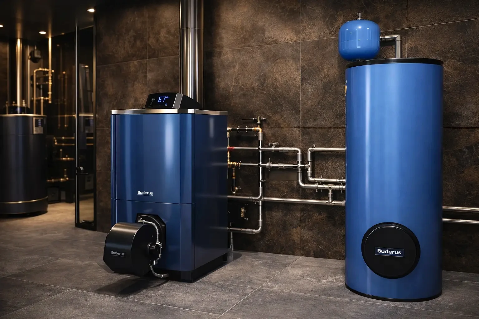 Монтаж дизельного котла